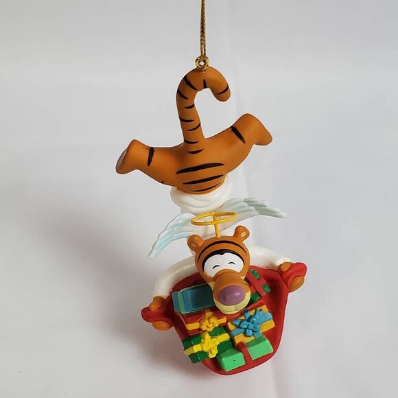 Disney Tigger Angel Christmas Ornament with Gifts – Winnie the Pooh Holiday Deco - Picture 1 of 4